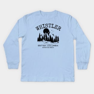 Whistler, British Columbia Kids Long Sleeve T-Shirt